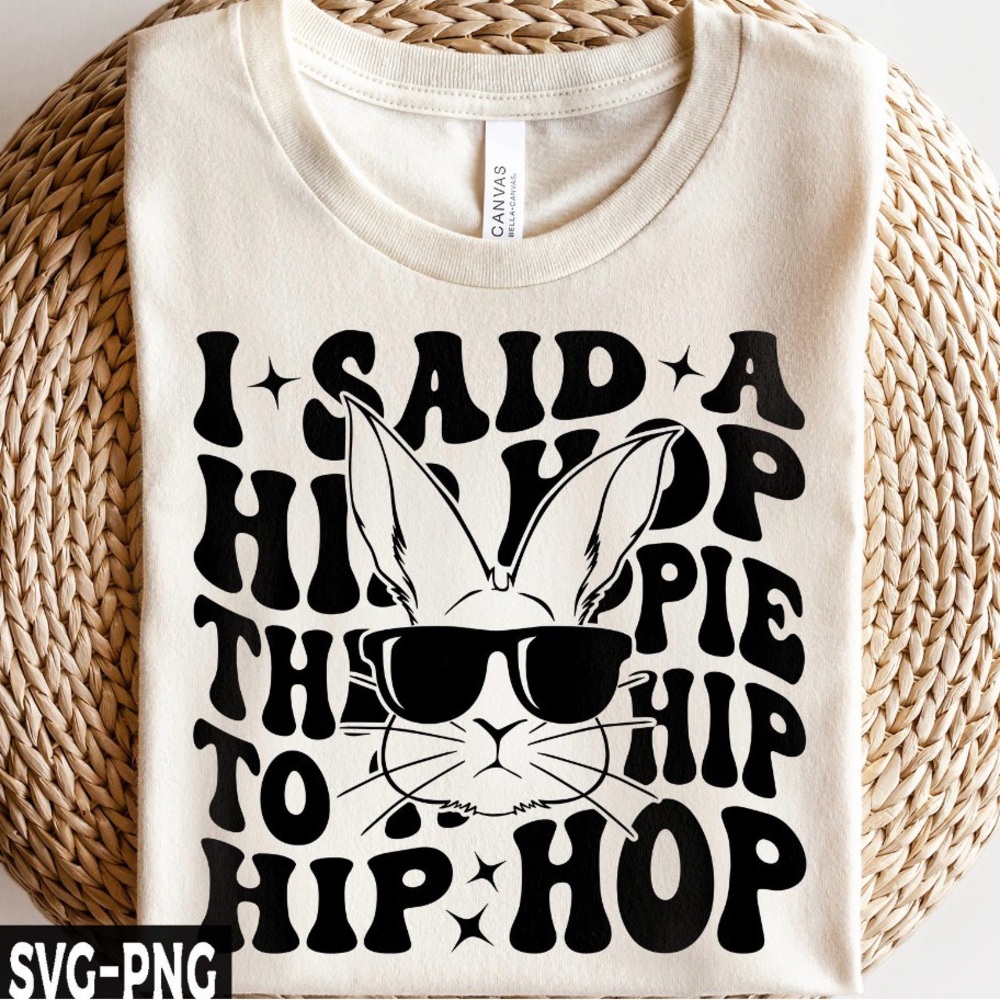 Bella Canvas Cream Hip Hop Bunny Shirt